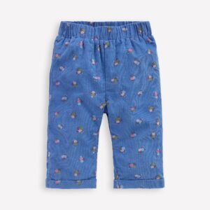 Cosy Lined Pants-Bluejay Blue Spaced Ditsy