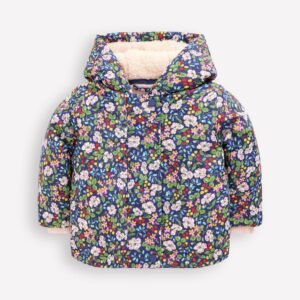 3-in-1 Showerproof Coat-Twilight Berry Floral