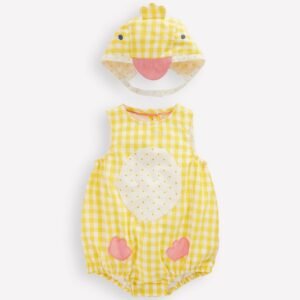 Novelty Easter Set-Pineapple Yellow Gingham Chick