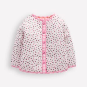 Appliqué Quilted Jacket-Patchwork Ditsy Sun