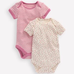 2-pack Pointelle Bodies-Ditsy Rose
